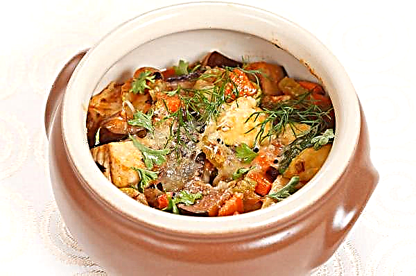 오븐의 살구 버섯 : 사워 크림을 곁들인 요리법, 구운 야채