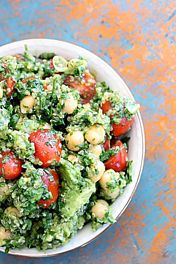 Hearty guacamole with quinoa for a wholesome breakfast