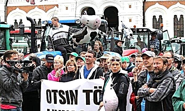 Estnische Bauern protestieren