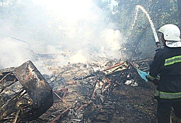 في منطقة بولتافا ، تحطمت الطائرة ، التي قامت بمعالجة الحقول