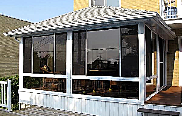 Metal profile veranda: photo of the extension from the corrugated board, how to do it yourself and attach to a private house, frame for construction