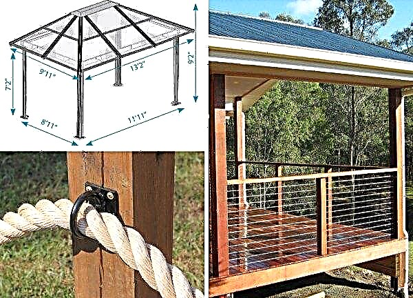 Geländer für einen Pavillon aus Holz: wie man es mit eigenen Händen macht, der Standard für Höhe und Breite, wie man es repariert und wie man den Zaun repariert, Foto